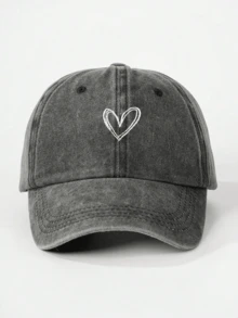1 buah Topi Baseball Wanita Bordir Hati, Topi Kasual Pelindung Matahari Luar Ruangan yang Dapat Diatur, Cocok untuk Musim Semi, Musim Gugur, Perjalanan, Pantai, Liburan. Topi Matahari Unisex Gaya Y2K - topi baseball - View 18