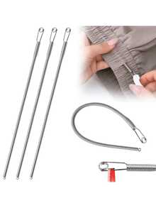 3 dụng cụ xỏ dây rút lò xo kẹp xỏ dây có thể uốn cong dụng cụ xỏ dây áo hoodie đa năng dụng cụ thay thế dây rút khâu tay, xỏ dây lò xo cho quần nỉ quần short áo khoác - Nhiều màu - Xem 8