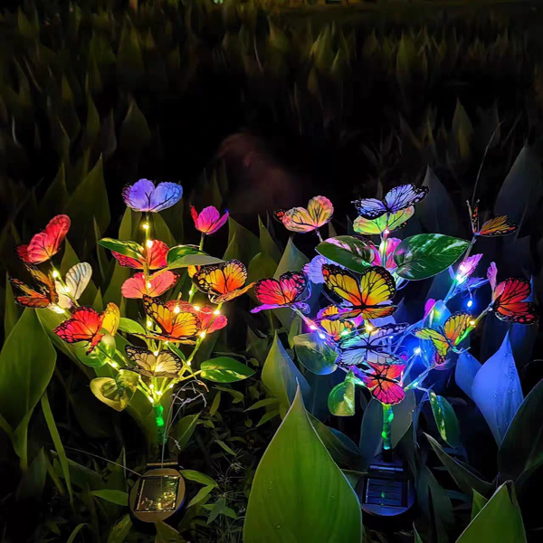Luces solares para jardín exterior. Luces solares de inserción para patio exterior. Iluminación solar para jardín, césped, camas de flores, patio, entrada y senderos. Lámpara decorativa de paja