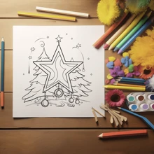 1 High Quality Coloring Book, Christmas Theme, Thick Paper, 25 Pages, Upgraded And Original Coloring Book Adult Stress Relief Filler Book, Great Gift For Holidays, Birthdays And Parties,Back To School,School Supplies