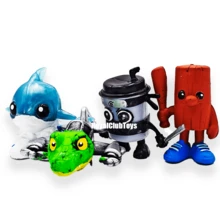 Tralalero Tralala Bebe Bombardino 4 10 Cm Figuras Brainrot - Azul y blanco - Ver 2