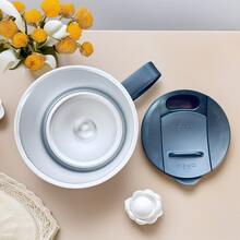 Termo para Café de Doble de Acero Inoxidable 400ml, Termo Taza Térmica para Café con Tapa Hermética y Pajita Telescópica, Taza Termica Frio y Caliente Portátil Vaso Viaje para Café, Té y Agua(Negro) - Negro - Ver 8