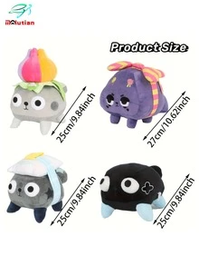 Molutian Muñeco de peluche suave de Dandy World Pebble Dog, personaje de dibujos animados lindo y de alta calidad, regalo de cumpleaños ideal, juguete de peluche de colección - Multicolor - Ver 2