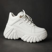 Women's Buffalo PM Sneakers With High And Soft Sole Platform With 7cm High Sole Promotion Immediate Shipping - trắng - Xem 2