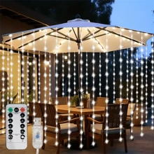 Luci a LED tipo lucine, luci a filo alimentate da USB con telecomando, adatte per Natale, Ognissanti, matrimonio, compleanno, festa, decorazione casa e camera da letto