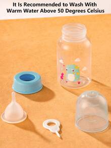 PETSIN 1 件装卡通设计婴儿奶瓶，适用于新生小猫小狗宠物喂奶瓶，带奶嘴 - 彩色 - 查看 11