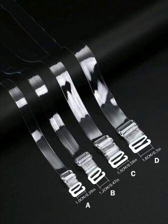 1 Paar/4 Paar transparente unsichtbare Schultergurte, BH-Träger, Unterwäscheträger, rutschfeste Clips