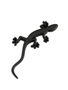 Dekorative Gecko Autoaufkleber, witzige metallisch schwarze Gecko Aufkleber für Karosserie, personalisierter Nummernschild und Heckaufkleber - Verschiedenfarbig - Übersicht 11