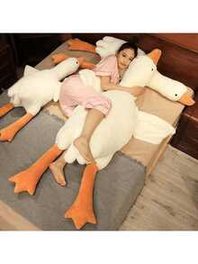 1pc 2025 New Cute Big White Goose Pillow - Soft Sleeping Pillow Doll - Suitable For Surprise Atmosphere, Festival Celebrations, Birthday Gifts, And Christmas Gifts.