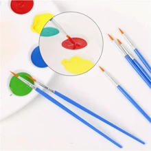 50 pièces - 30 pièces Pinceaux de peinture pour cheveux en nylon bleu avec pinceaux de peinture acrylique plats et ronds pointus. Pinceaux de peinture artisanale pour peinture à l'huile, aquarelle, visage, artiste professionnel, kit idéal pour les artistes et les passionnés. Convient pour la peinture acrylique, l'huile, l'aquarelle, la canevas, l'art rupestre et la manucure.