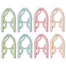 8个可折叠衣架 - 超便携旅行衣架，可悬挂内衣和袜子，节省空间的折叠晾衣架，可扩展的洗衣收纳架，适用于宿舍和家庭，轻便耐用的衣架系统，紧凑的衣柜解决方案，适合忙碌的生活方式，是小型公寓、旅行、办公室和酒店住宿的理想之选，防滑手柄，易于组装，保持衣柜整洁有序。 - 彩色 - 查看 12