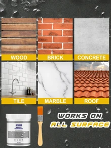 JAYSUING 100g/300g; Transparent Waterproof Adhesive; Waterproof Coating For Exterior Window Sills; Waterproof Leak-Stopping Adhesive; Crack Repair For Outdoor Use; Leak Repair For Bathrooms; Leak-Stopping And Penetrating Agent