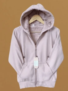 Women's Sweatshirt Simple Casual Party Pocket Zipper Drawstring - Lime Green - View 3