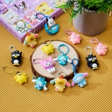 SANRIO 40 chiếc móc khóa bí ẩn  - Bất ngờ dễ thương bao gồm nhiều nhân vật khác nhau, thích hợp cho ngày lễ tình nhân và phụ kiện hàng ngày, phong cách giản dị cho mọi mùa, ý tưởng quà tặng cho thanh thiếu niên và người lớn, mặt hàng quà tặng giản dị | Hộp nhân vật hoạt hình, móc khóa dễ thương - Nhiều màu - Xem 3