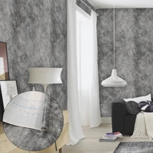 1 Roll Gray Cement Series Concrete Self-Adhesive Wallpaper, Gray Series Decorative PVC Vinyl Wallpaper, Waterproof, Dustproof, Suitable For Themed Events, Restaurants, Living Rooms, Corridors, Decorative Walls, Bedrooms, Bars, 950*45cm/374*17.71 Inch
