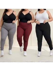 Kit 2 Calça Legging Plus Feminina Academia Suplex Atacado