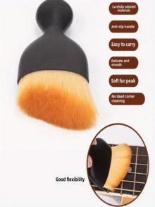 1/2 chiếc chổi vệ sinh đàn guitar & bass màu đen - Lông chổi dày giúp loại bỏ bụi bẩn và làm sạch các kẽ hở của nhạc cụ một cách hiệu quả, lý tưởng để loại bỏ bụi và làm sạch các khu vực khó tiếp cận. - Nhiều màu - Xem 5