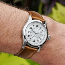 Local Delivery- Christmas Gift Quick Release Leather Watch Bands Genuine Watch Straps For Men Women Top Grain Leather Watch Strap, White Elephant Gifts, Stocking Stuffers For Men, Father's Day Gifts - Toffee Brown & Black - 查看 2