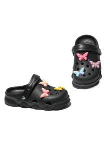 Dép sandal trẻ em Daisy Decor EVA nhẹ thoáng khí, dép xỏ ngón thoải mái đi trong nhà và ngoài trời - màu đen - Xem 5
