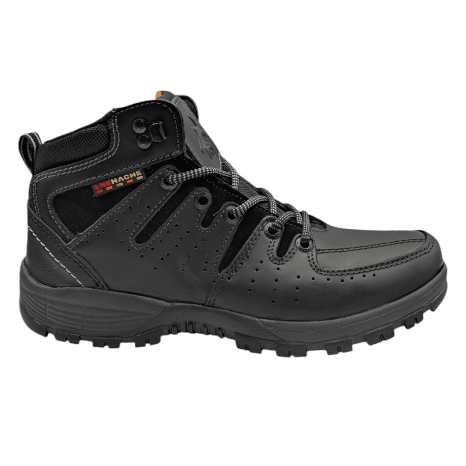 Zapato Outdoor Nh 350 Joven Adulto Piel Ligero Comodo - Negro - Ver 1