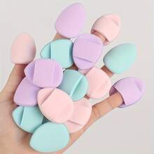 15/30/60pcs Mini Air Puff Sponges, Including Air Cushion Puffs, And Makeup Sponges, Suitable For Liquid Foundation, Powder, And Concealer. Cosmetic Sponge Set, Macaron-Color Scheme Cosmetic Puff, Foundation Make-Up Mixed Cosmetic Sponge - Nhiều màu - Xem 4