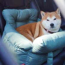 HazoWill宠物车载座椅，适用于猫狗 - 便携式旅行宠物床，带可调节挂钩和提手/肩带，适用于汽车前排/后排座椅、猫咪航空箱、猫咪背包、自行车拖车