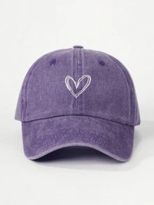 1 buah Topi Baseball Wanita Bordir Hati, Topi Kasual Pelindung Matahari Luar Ruangan yang Dapat Diatur, Cocok untuk Musim Semi, Musim Gugur, Perjalanan, Pantai, Liburan. Topi Matahari Unisex Gaya Y2K - topi baseball - View 26