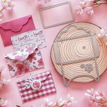 1pc Envelope Design Metal Cutting Dies, DIY Embossing Cutting Knife Mold, Suitable For Scrapbooking, Paper Cards, Greeting Cards, Album And Craft Decoration