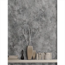 1 Roll Gray Cement Series Concrete Self-Adhesive Wallpaper, Gray Series Decorative PVC Vinyl Wallpaper, Waterproof, Dustproof, Suitable For Themed Events, Restaurants, Living Rooms, Corridors, Decorative Walls, Bedrooms, Bars, 950*45cm/374*17.71 Inch