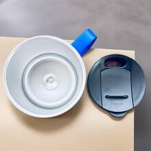 Termo para Café de Doble de Acero Inoxidable 400ml, Termo Taza Térmica para Café con Tapa Hermética y Pajita Telescópica, Taza Termica Frio y Caliente Portátil Vaso Viaje para Café, Té y Agua(Azul) - Azul - Ver 8