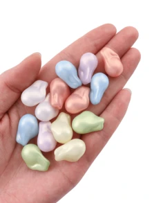 35 件时尚 3D ABS 仿珍珠水滴吊坠项链耳环手链包串珠 DIY 珠宝制作材料 - 水滴珍珠 - 查看 9