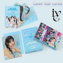 Kpop IV Alive 45张激光全息照片卡盒套装，高清照片，粉丝周边，专辑，演唱会纪念品，圣诞礼物，收藏品 - 彩色 - 查看 2
