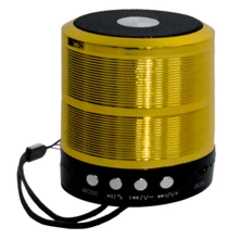 Mini Bocina Speaker Portátil Cilíndrica - Dorado - Ver 3