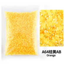 散装批发 2-6 毫米果冻 AB 树脂非热修复水钻 平底塑料水晶 闪粉 大包装宝石 - 彩色 - 查看 14