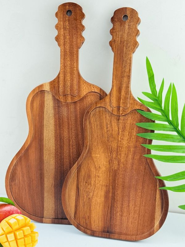 1/2 Pc Guitar Tray, Cheese Tray, Wood Products, Asymmetrical-Shaped Tray, Solid Wood Tray, Wooden Tray, Breakfast Tray, Tray, Food Party Decoration Tray, Steak Tray, Fruit Tray, Candy Tray, Sushi Tray, Snack Tray, Decorative Tray, Multi-Functional Solid Wood Tray, Suitable For Family Gatherings, Friend Gatherings Tray, Outdoor Multi-Functional Tray,