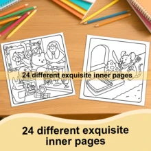 疯狂犯罪现场：趣味、可爱、温馨的成人涂色书 - 24页，用犯罪现场涂色营造氛围，缓解压力：……适合涂色爱好者 - 但不适合儿童。返校季，学习用品 - 瘋狂時刻 - 查看 7