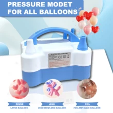 AOYI 1 bơm bóng bay điện cầm tay - Bơm hai vòi, dễ sử dụng, bơm nhanh, thích hợp cho sinh nhật, đám cưới, bóng thể thao, Halloween, Giáng sinh, trang trí tiệc năm mới. - Xem 4