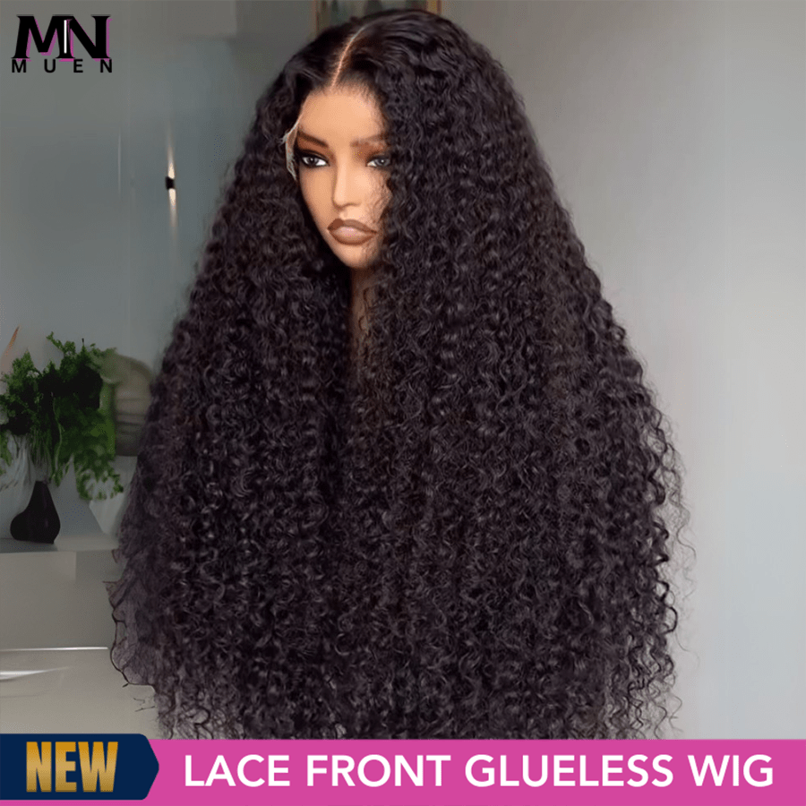 Perucas de cabelo humano com renda frontal, 13x6, Jerry Curly, densidade 200%, 34 polegadas, cabelo cacheado, natural, preto, HD, renda transparente, sem cola, cabelo misto, pré-arrancado, linha capilar natural com baby hair