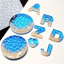 Water Ripple Effect For Resin Molds, DIY Silicone Epoxy Casting Thin Flexible SoftSmooth Sea Ocean Ornament Handmade Art Craft Jewelry Pendant Keychain NecklaceEarring Holiday Home Decoration - Multicolor - View 3