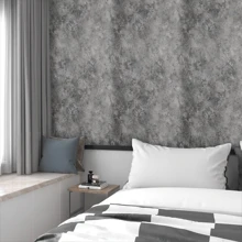 1 Roll Gray Cement Series Concrete Self-Adhesive Wallpaper, Gray Series Decorative PVC Vinyl Wallpaper, Waterproof, Dustproof, Suitable For Themed Events, Restaurants, Living Rooms, Corridors, Decorative Walls, Bedrooms, Bars, 950*45cm/374*17.71 Inch