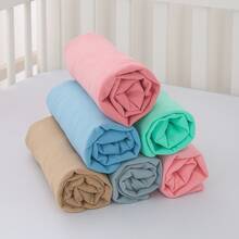 Kit 2 Mini Crib Sheets 100% Cotton Mesh With Anti-Allergic Elastic - 白色和粉紅色 - 查看 2
