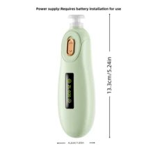 Cortaúñas eléctrico para bebé con 6 cabezales de pulido, diseño silencioso para bebés de 0 a 36 meses, set de cuidado de uñas para recién nacidos, caja de regalo (verde, rosa) - Rosa - Ver 3