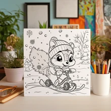25 pagine di premium thick libro da colorare con ricche illustrazioni, taccuino d'arte con illustrazioni a pagina singola, adatto per adulti e adolescenti, ideale per rilassarsi e stimolare la creatività, regalo perfetto per la festa della mamma, Ognissanti, Ringraziamento, Natale e altre feste, ritorno a scuola, forniture scolastiche