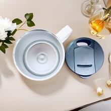 Termo para Café de Doble de Acero Inoxidable 400ml, Termo Taza Térmica para Café con Tapa Hermética y Pajita Telescópica, Taza Termica Frio y Caliente Portátil Vaso Viaje para Café, Té y Agua(Blanco) - Blanco - Ver 7