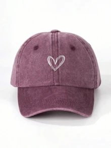 1 buah Topi Baseball Wanita Bordir Hati, Topi Kasual Pelindung Matahari Luar Ruangan yang Dapat Diatur, Cocok untuk Musim Semi, Musim Gugur, Perjalanan, Pantai, Liburan. Topi Matahari Unisex Gaya Y2K - topi baseball - View 17