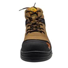 Bota New TRS 650 Tipo Borceguí de Piel para Uso Industrial - Camel - Ver 4