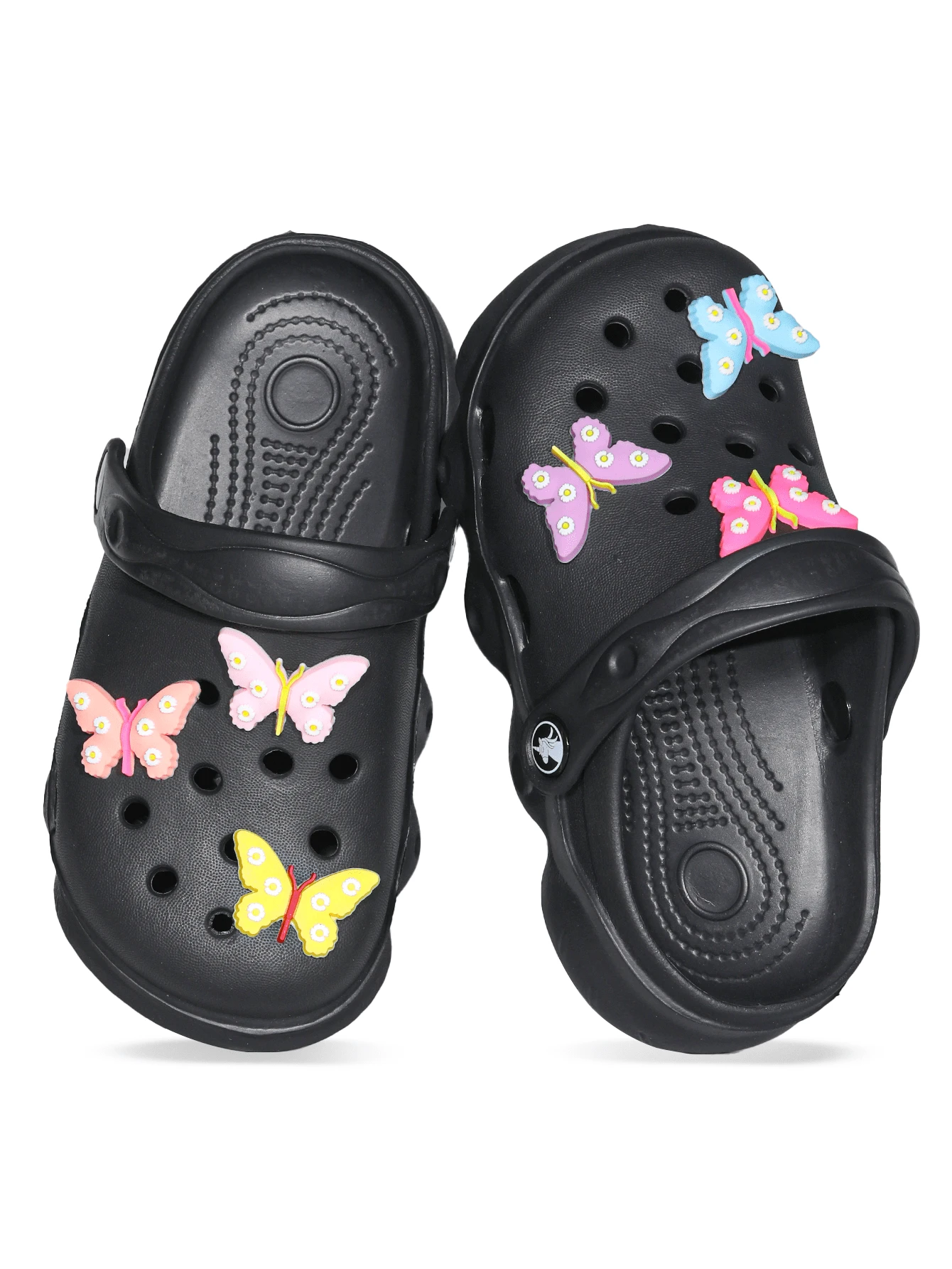 Dép sandal trẻ em Daisy Decor EVA nhẹ thoáng khí, dép xỏ ngón thoải mái đi trong nhà và ngoài trời - màu đen - Xem 1