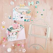 1pc Envelope Design Metal Cutting Dies, DIY Embossing Cutting Knife Mold, Suitable For Scrapbooking, Paper Cards, Greeting Cards, Album And Craft Decoration