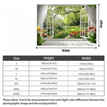 Phông nền vườn, thích hợp làm biểu ngữ hoa cửa sổ màu trắng cho đám cưới, sinh nhật và lễ kỷ niệm. Trang trí tiệc nhiều mục đích không cần dùng điện. - Nhiều màu - Xem 5