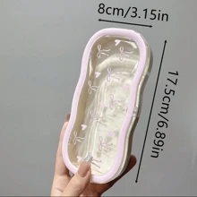 Boîte miroir en forme de nœud d'amour transparente, portable et résistante à la pression. Boîte à aspiration magnétique avec design nuage. Boîte à lunettes portable pour myopie et lunettes rétro. Boîte de rangement pour lunettes pour hommes et femmes - Cadeau d'anniversaire mignon